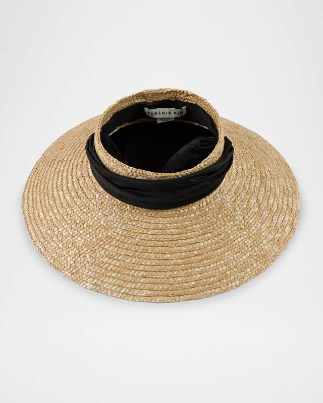 Arabella Open-Crown Straw Beach Hat